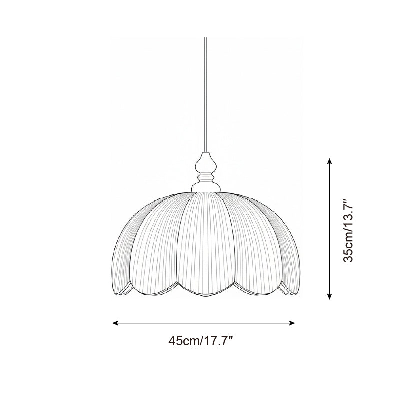 Lampa wisząca plisowana Alla