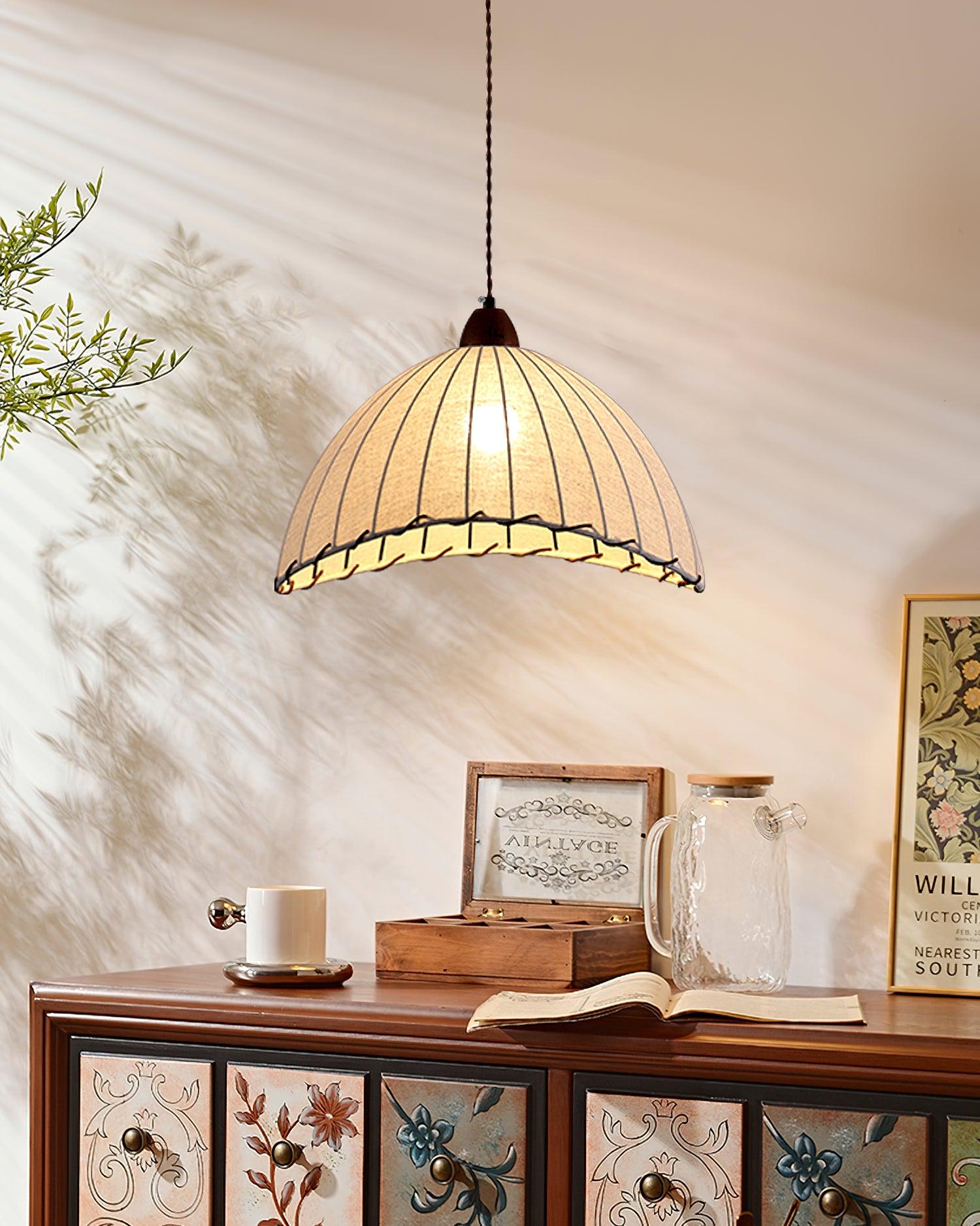 Lampa wisząca ryflowana Emno