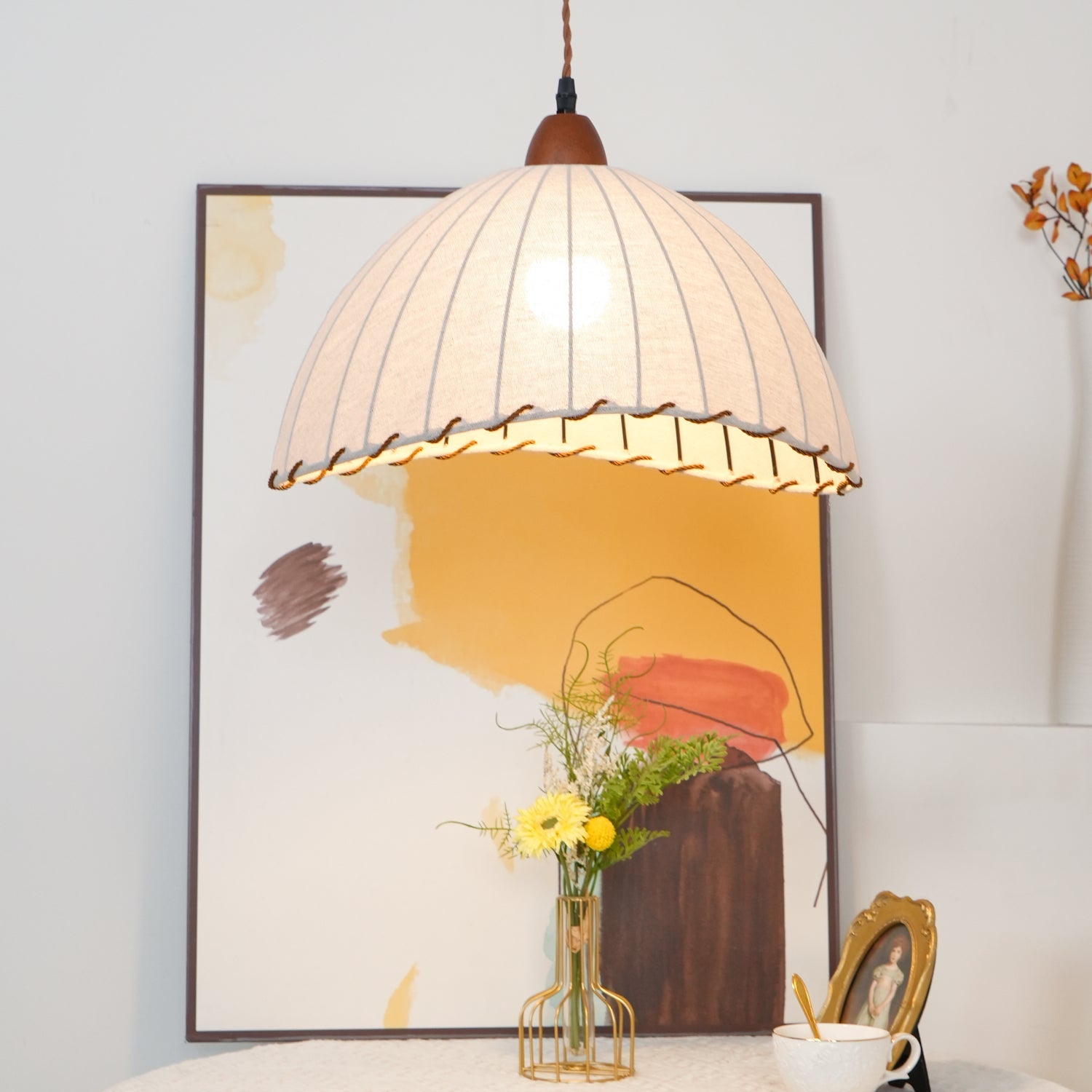 Lampa wisząca ryflowana Emno