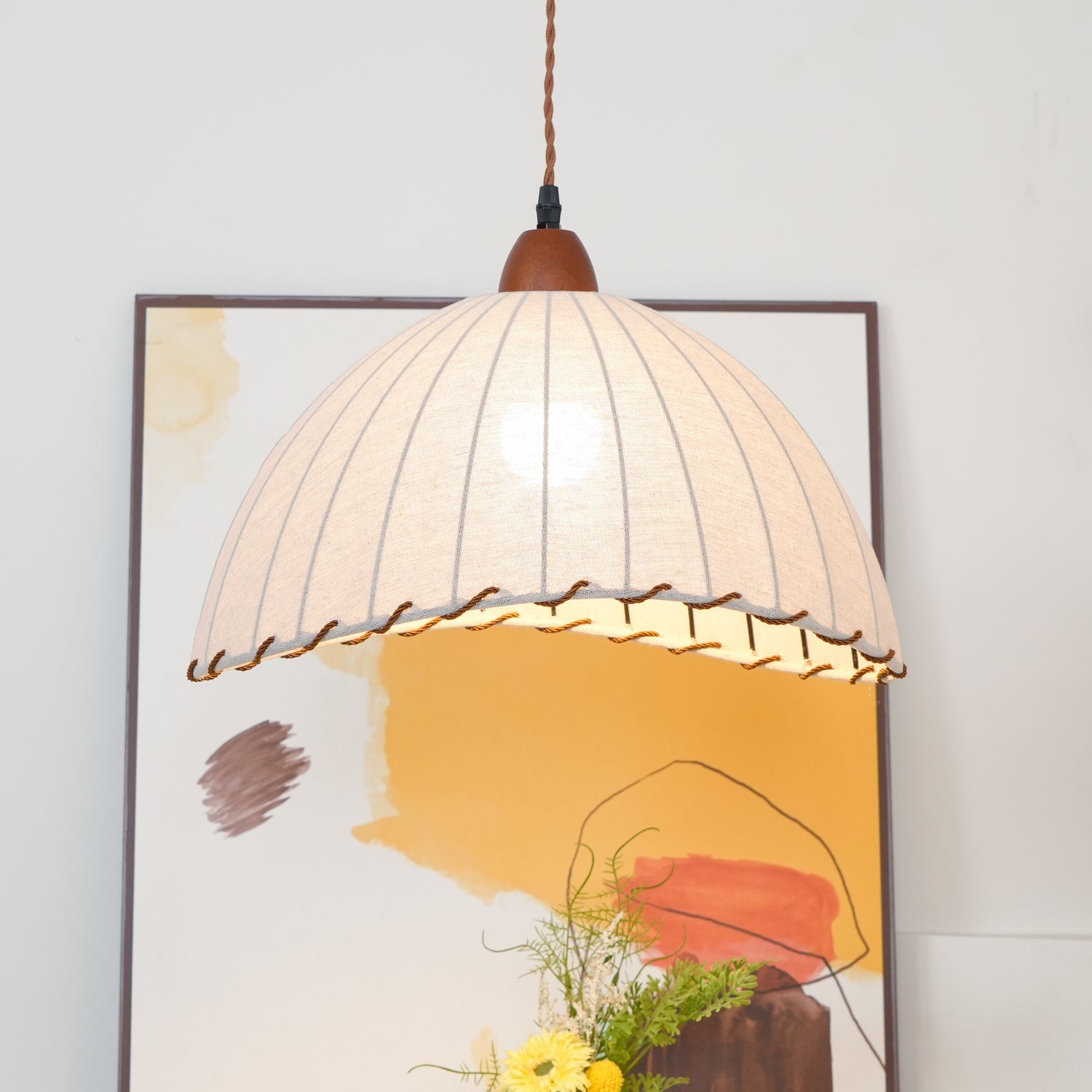 Lampa wisząca ryflowana Emno