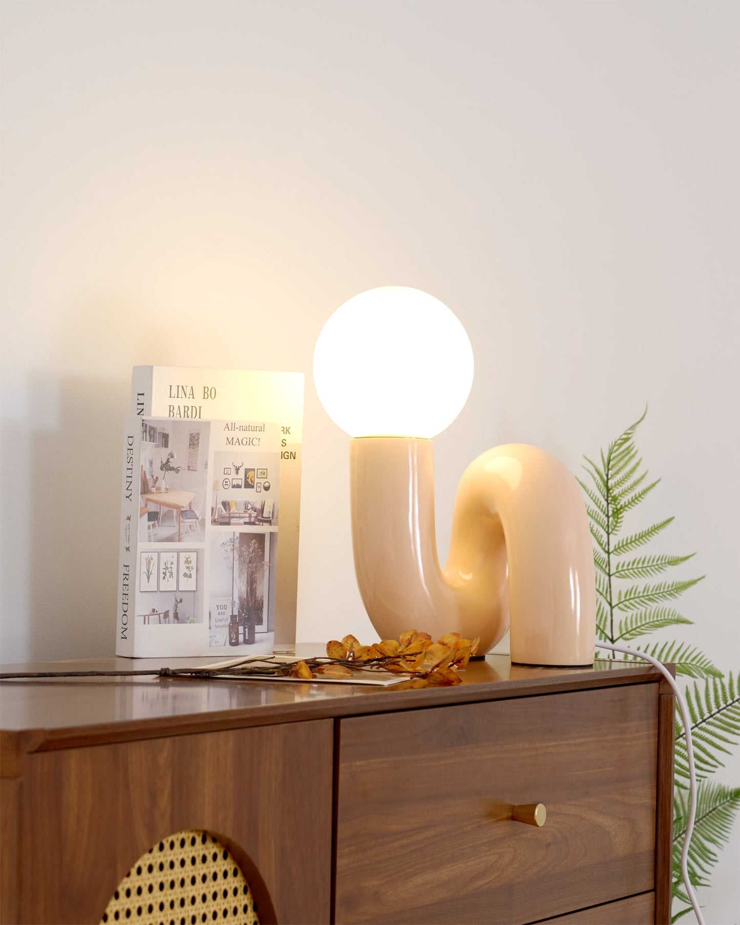 Lampa stołowa spiralna Radal