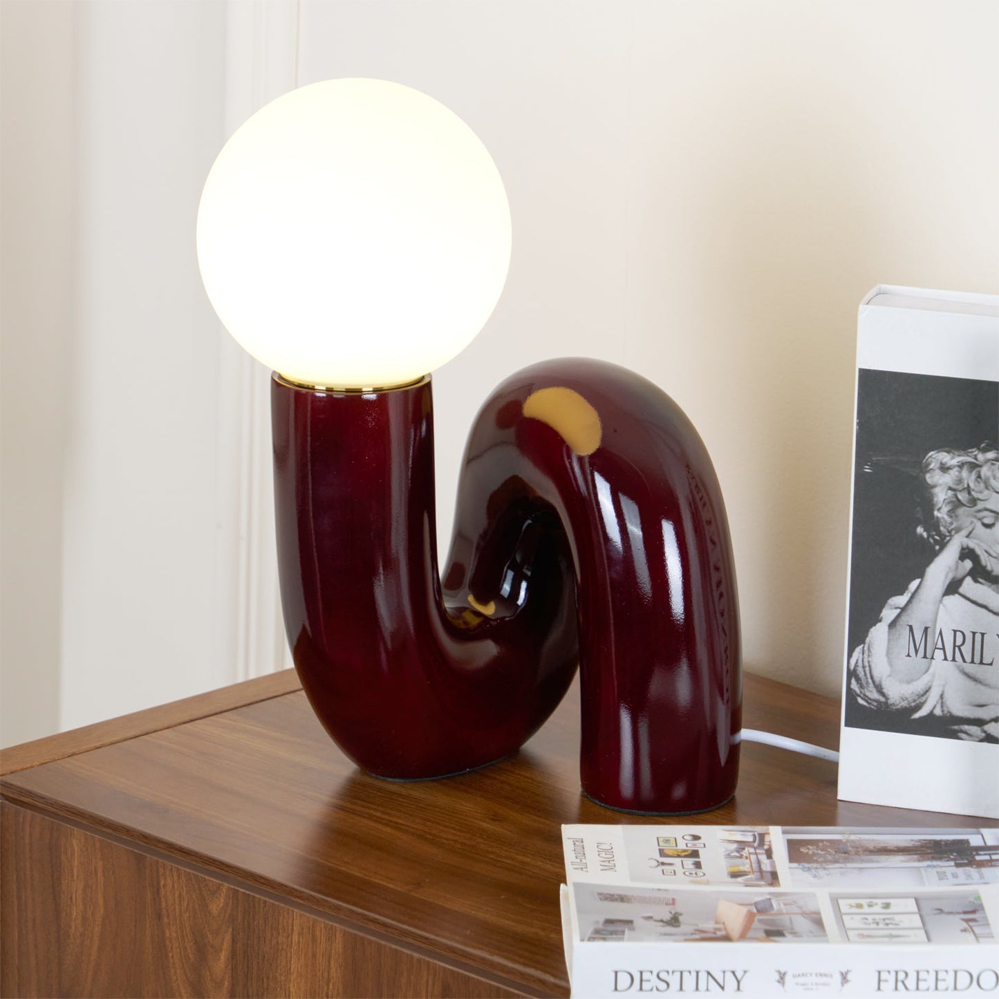 Lampa stołowa spiralna Radal