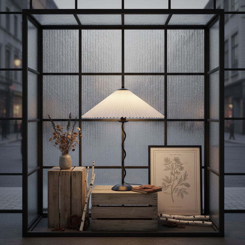 Lampa stołowa falista Rokow