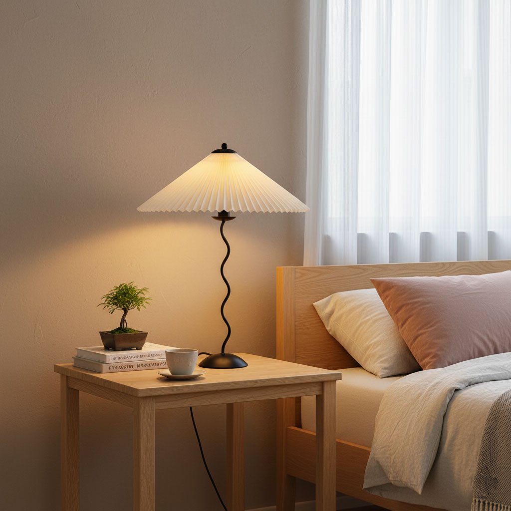 Lampa stołowa falista Rokow
