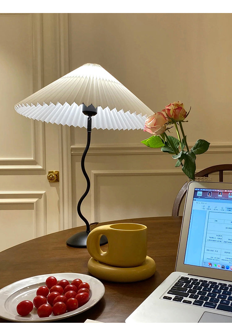 Lampa stołowa falista Rokow