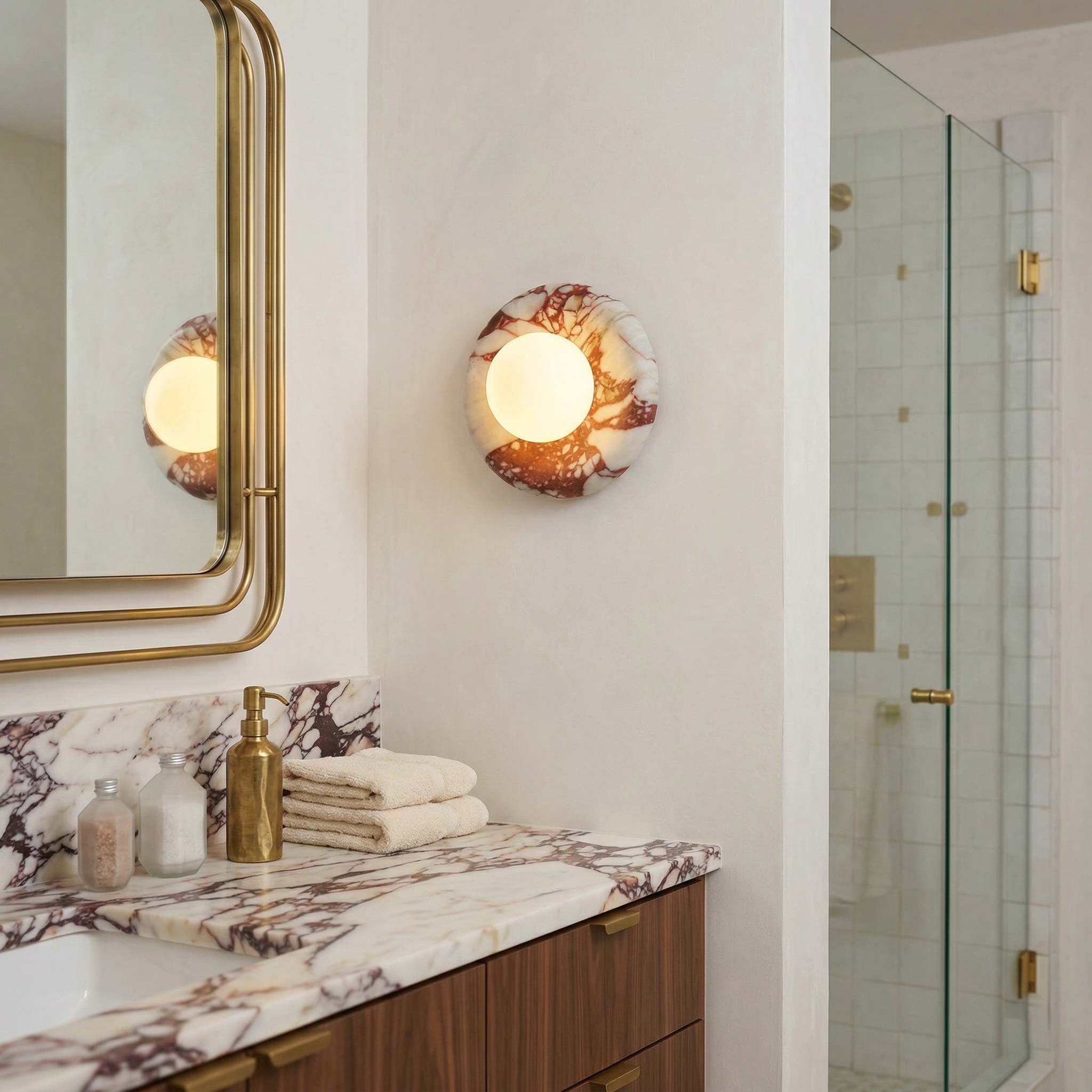 Klamka ścienna Melmo z marmuru