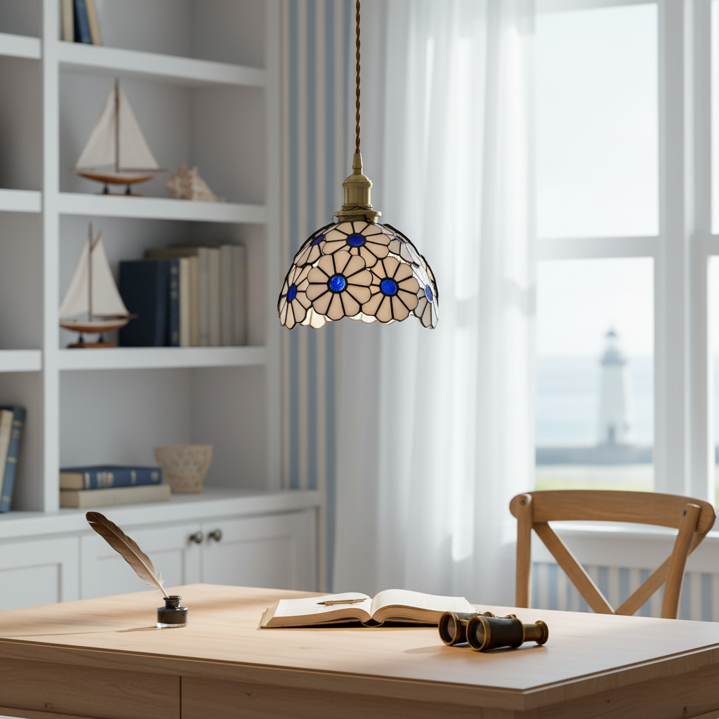 Lampa wisząca kwiatowa Darorow
