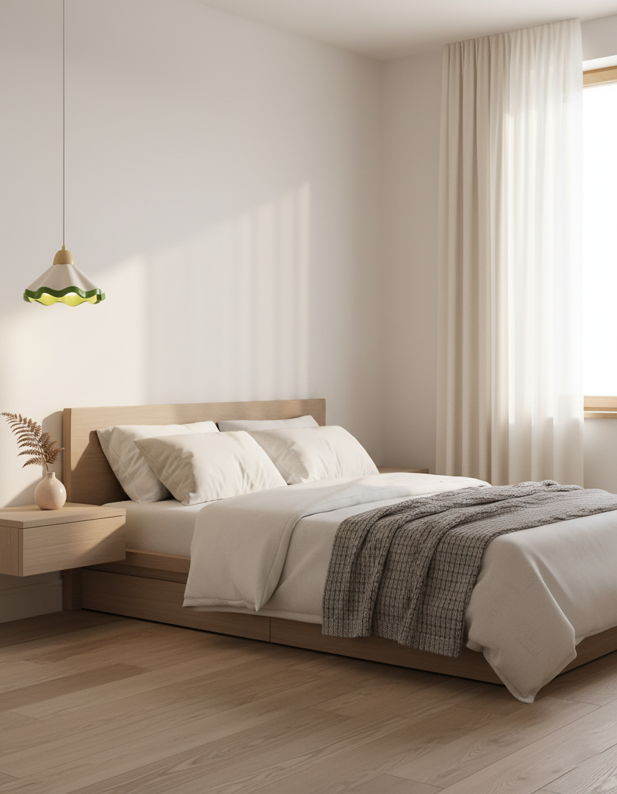 Lampa wisząca falowana Levenel