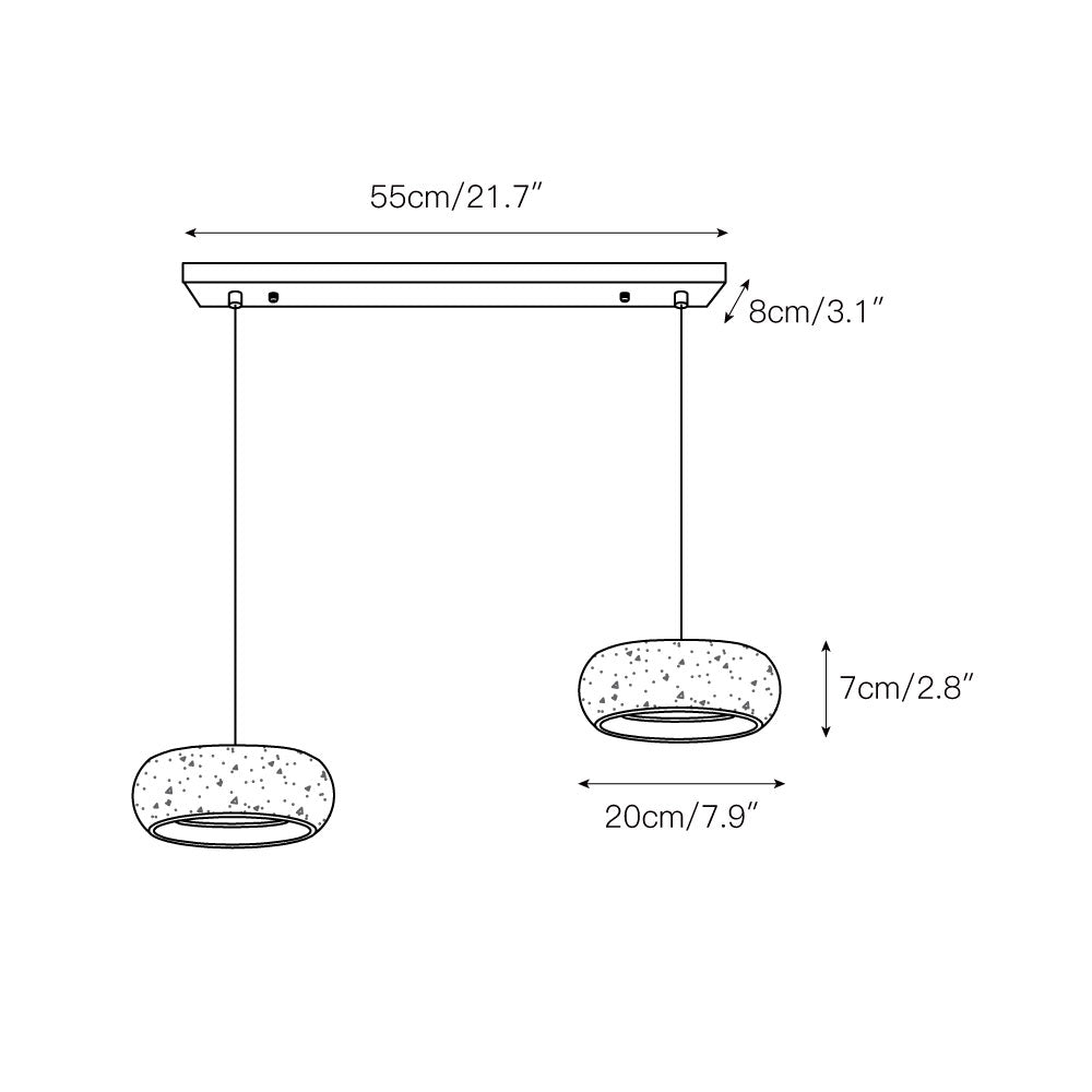 Lampa wisząca okrągła Tomanar