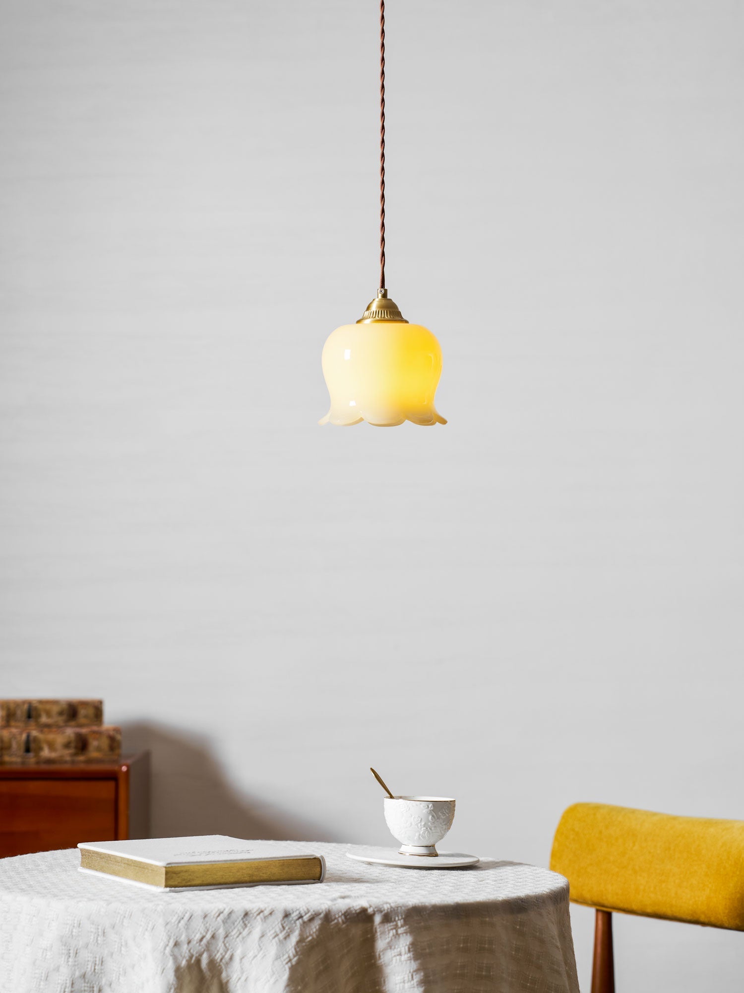 Lampa wisząca kwiatowa Anow