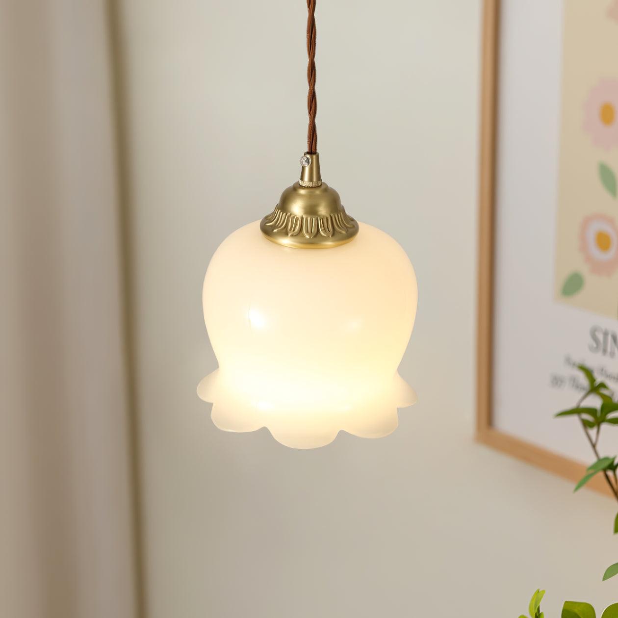 Lampa wisząca kwiatowa Anow
