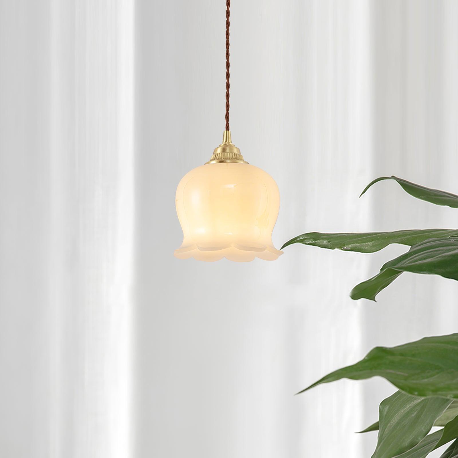 Lampa wisząca kwiatowa Anow