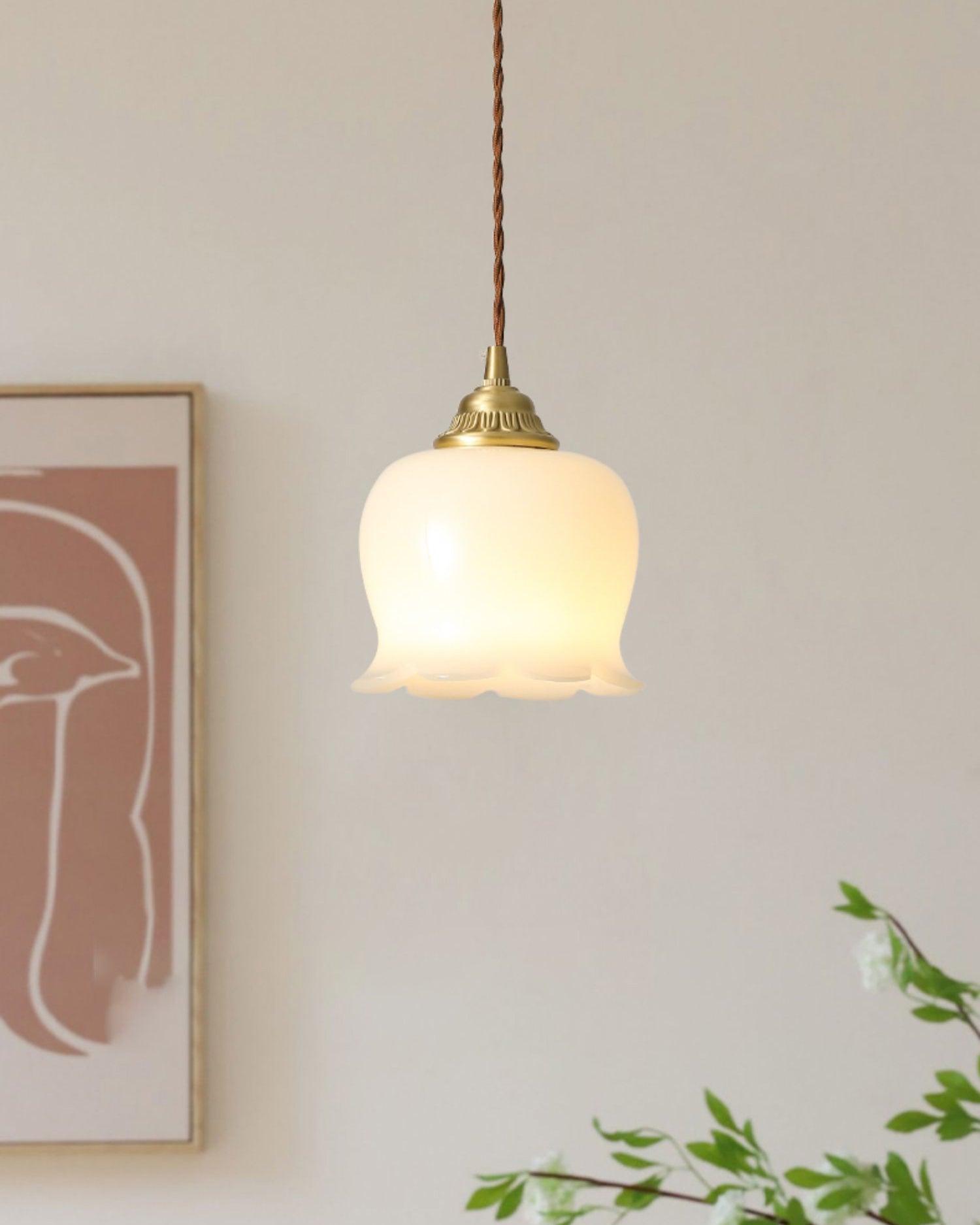 Lampa wisząca kwiatowa Anow