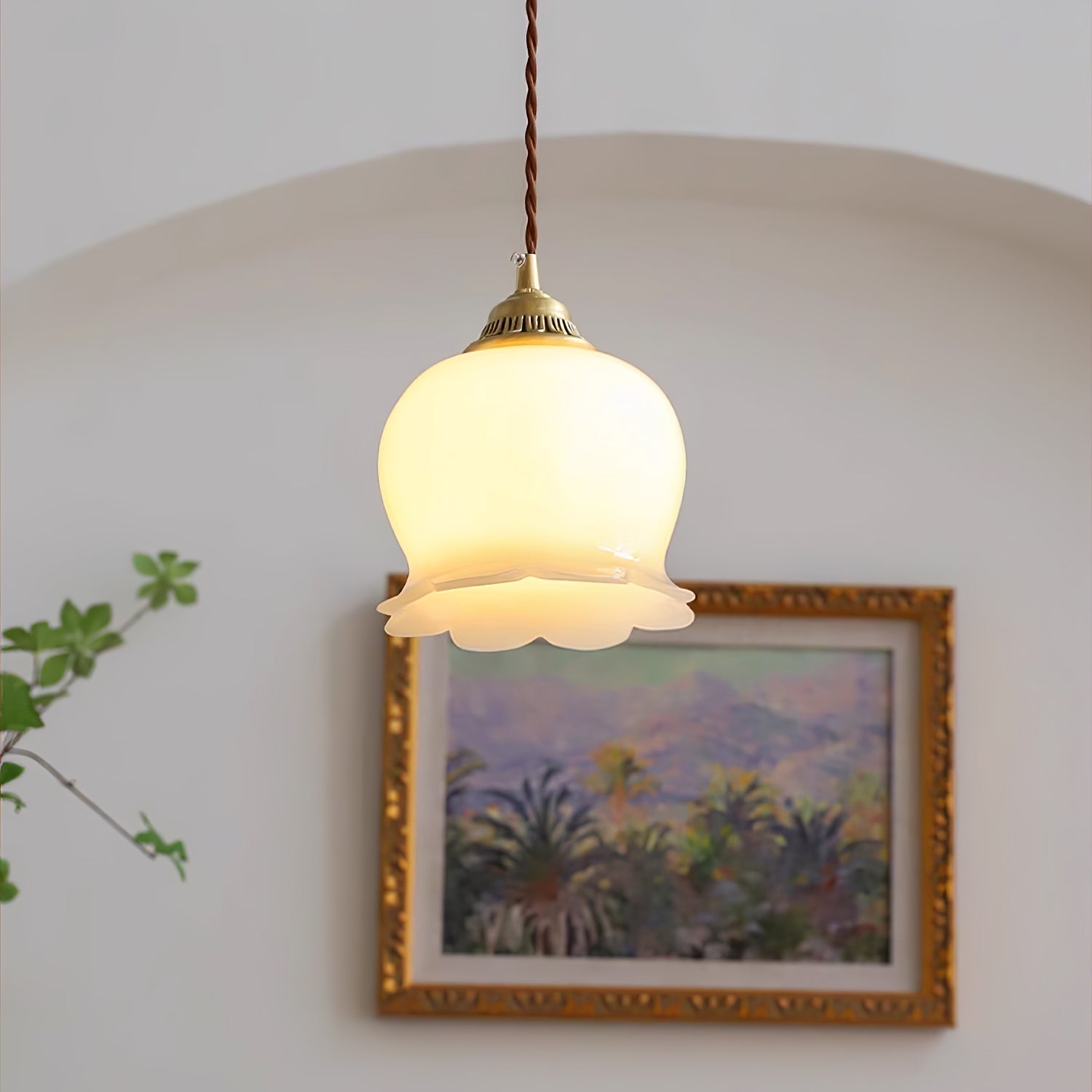 Lampa wisząca kwiatowa Anow