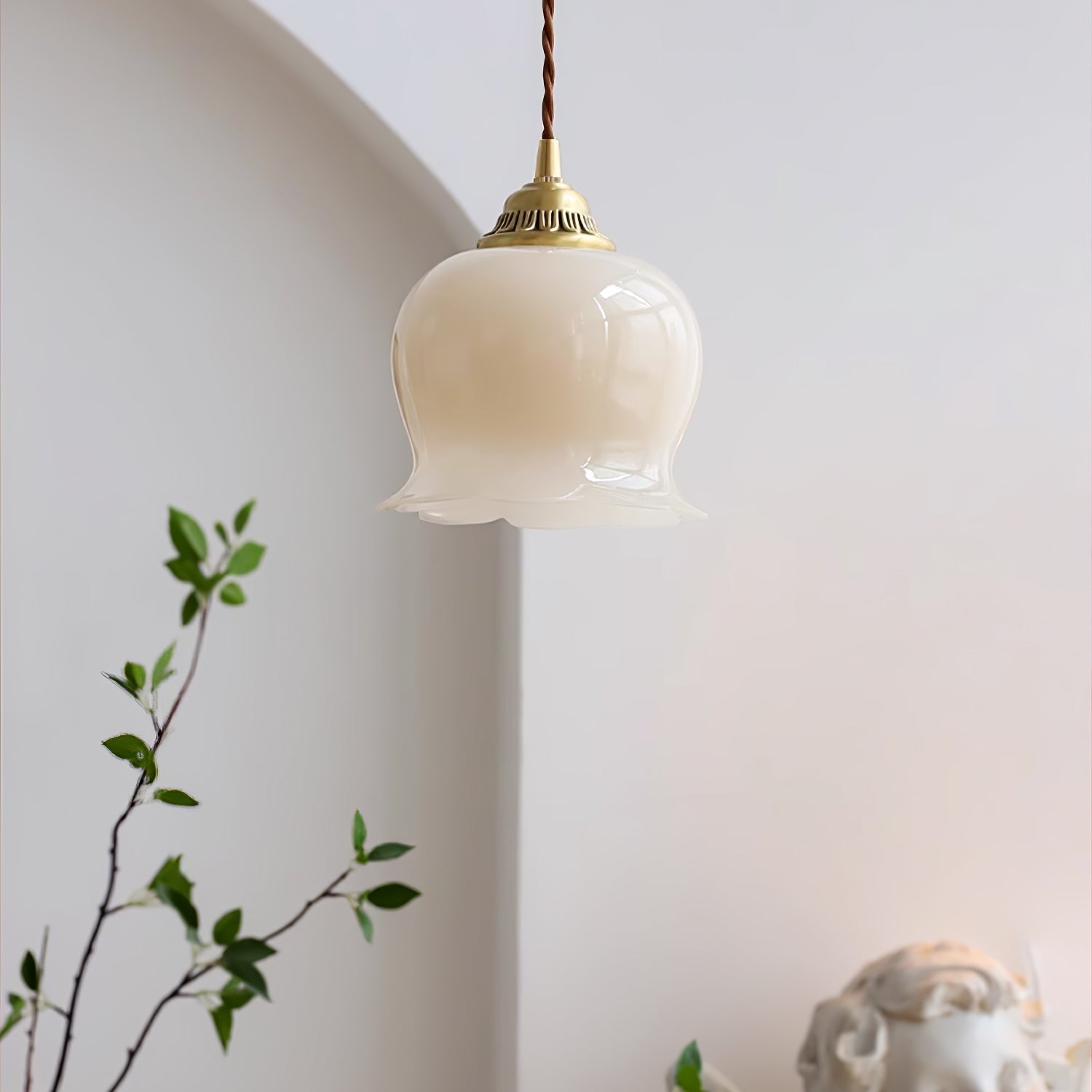 Lampa wisząca kwiatowa Anow