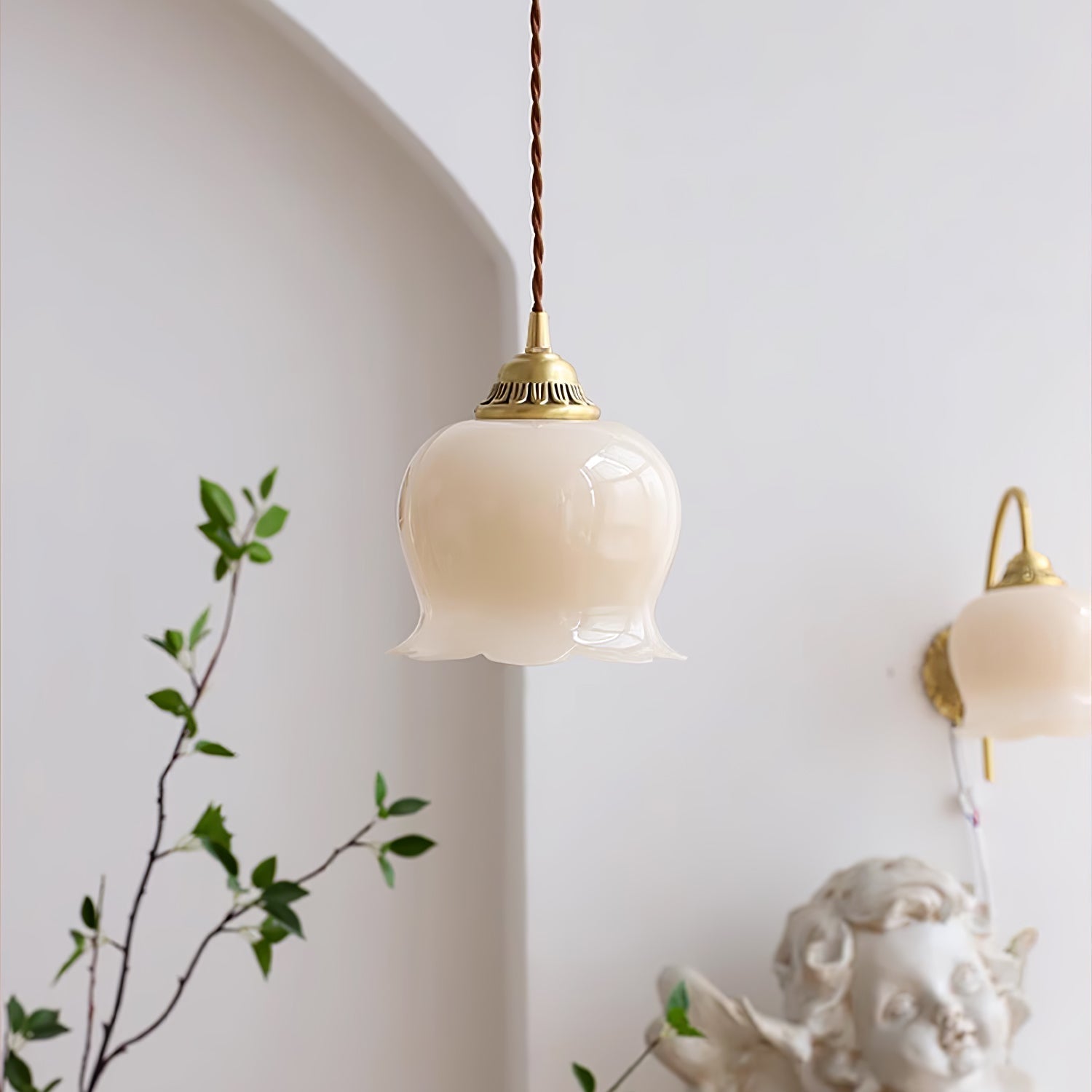 Lampa wisząca kwiatowa Anow