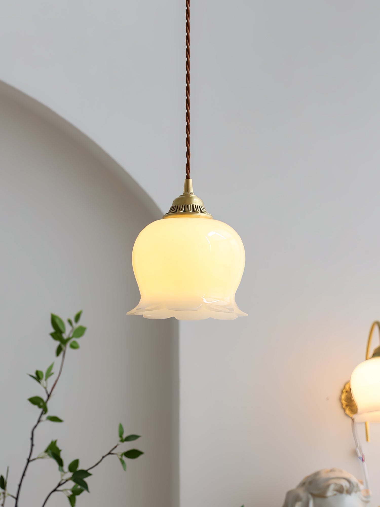 Lampa wisząca kwiatowa Anow