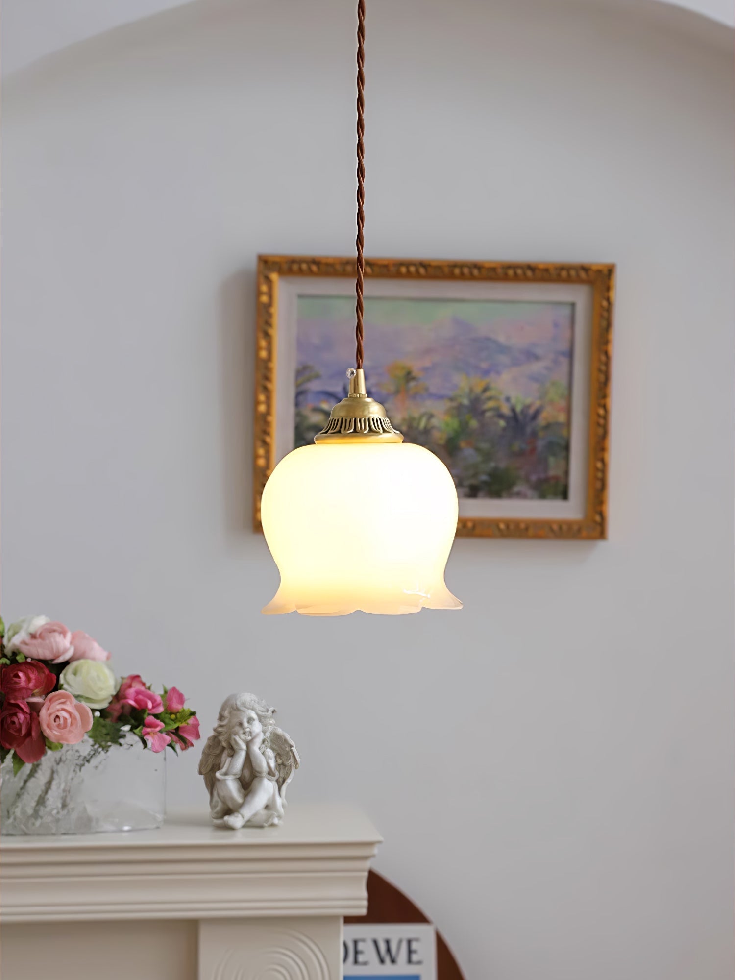 Lampa wisząca kwiatowa Anow