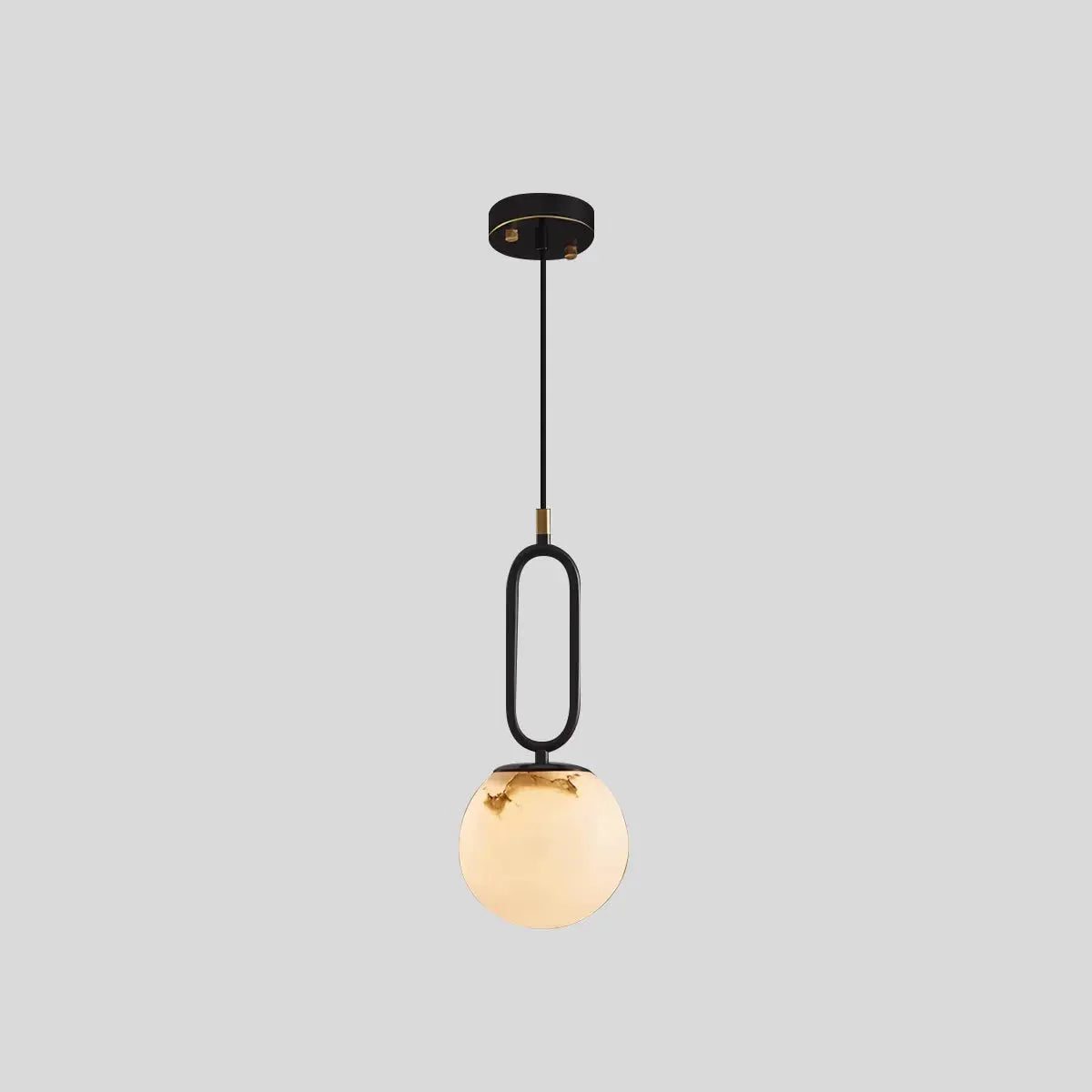 Lampa wisząca Lacose z trawertynu