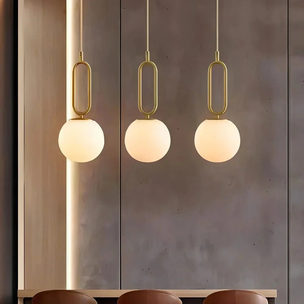 Lampa wisząca Lacose z trawertynu