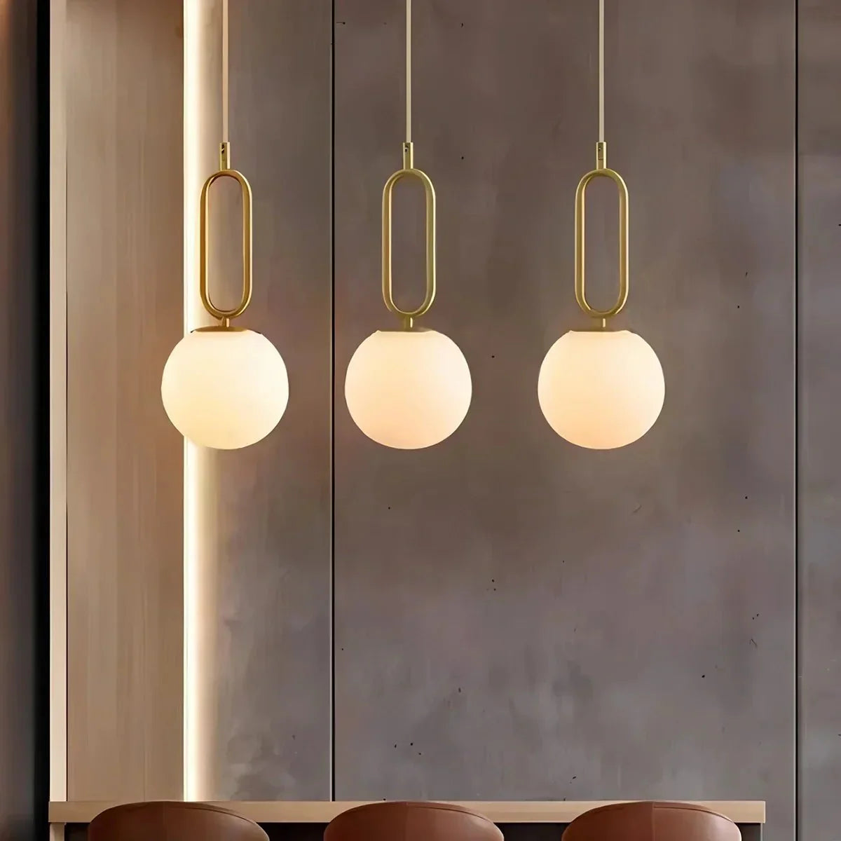 Lampa wisząca Lacose z trawertynu