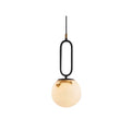 Lampa wisząca Lacose z trawertynu