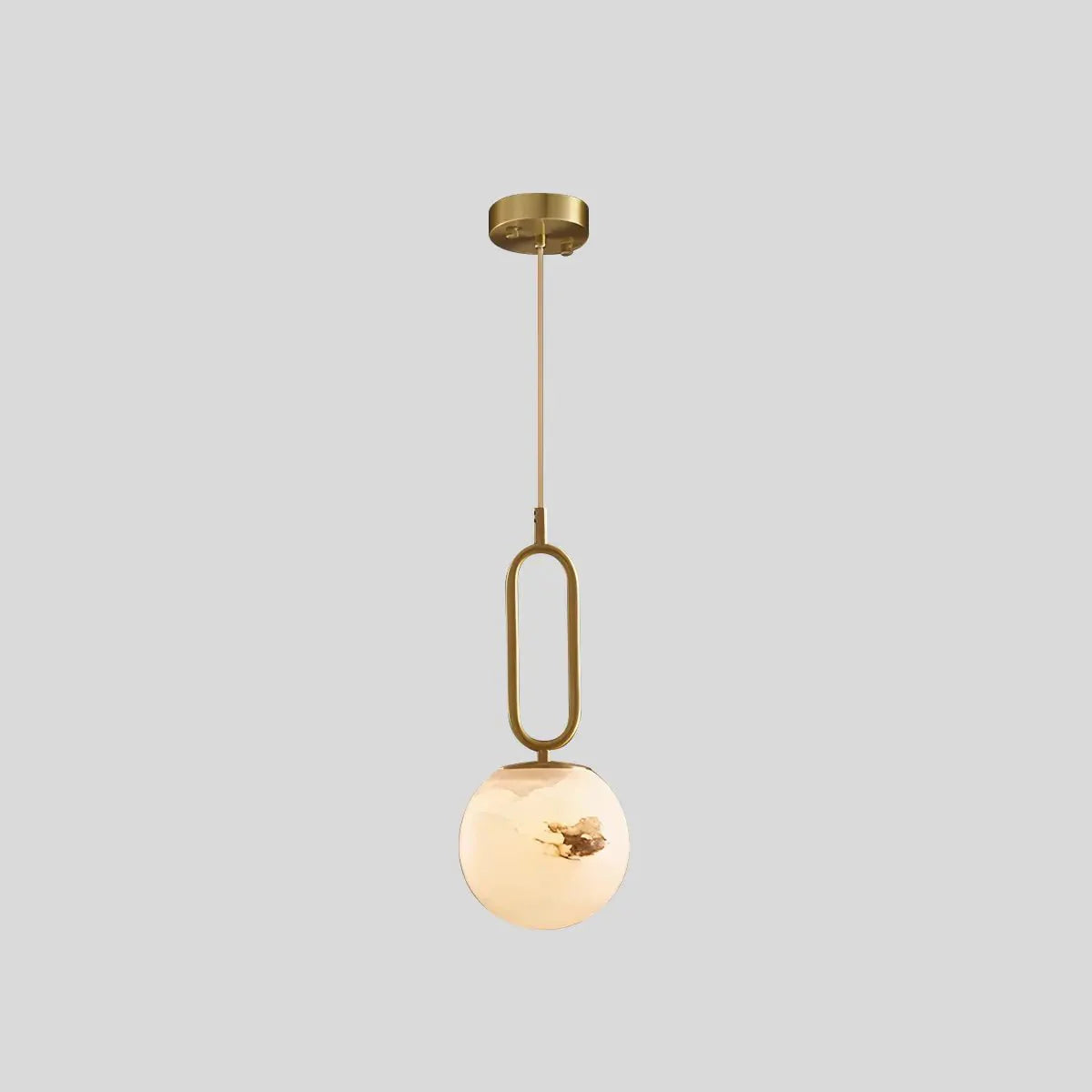 Lampa wisząca Lacose z trawertynu